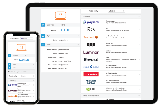 Online payment gateway
