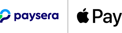 Paysera logo and Apple Pay logo